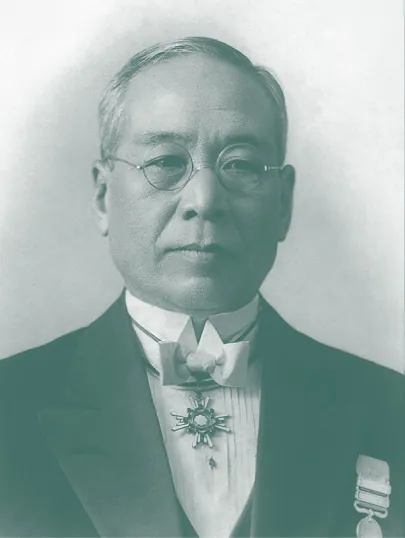 トヨタ創業者、豊田佐吉の白黒写真