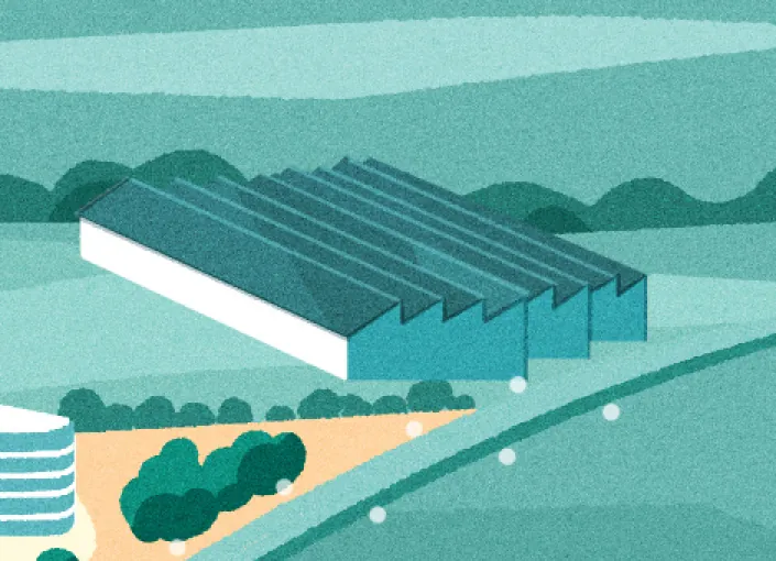 Illustration of the Inventor Garage building in Woven City