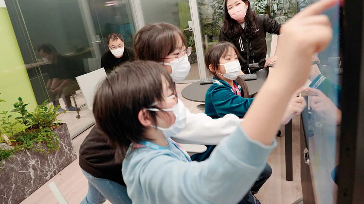 Testing next-gen remote communications with children at the office