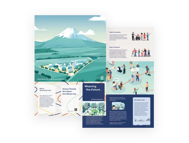 Image preview of the Woven City leaflet