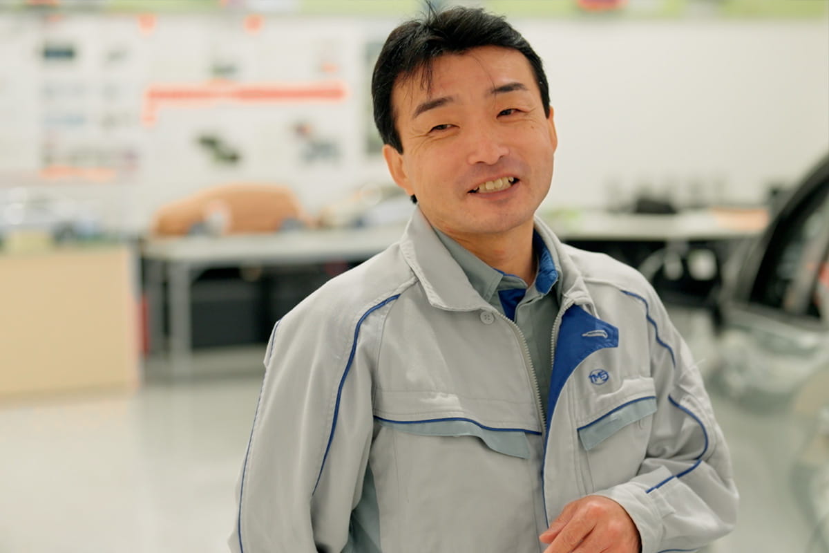 Photo of Nagatani from Toyota Motor East Japan during his interview