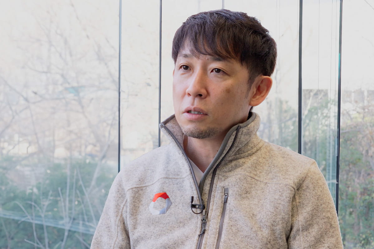 Photo of Mizuno from Woven by Toyota during his interview